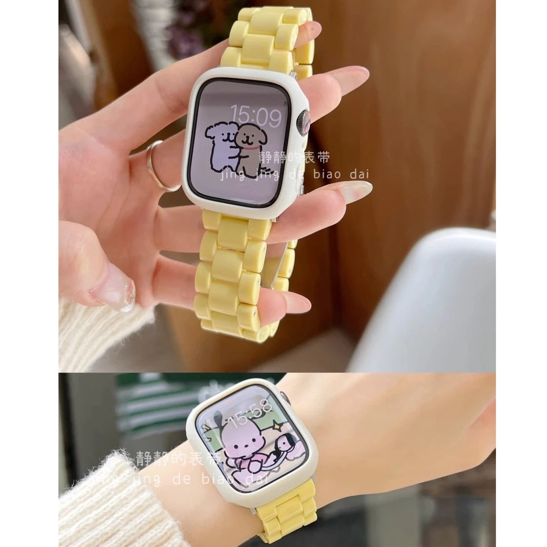 马卡龙糖果适用oppo watch32X手表带3/4pro树脂男女se个性运动显