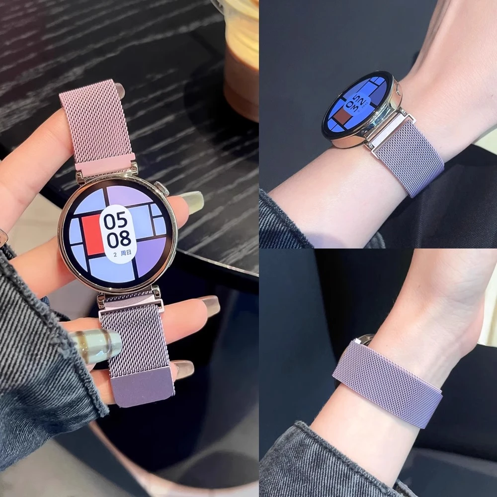 米兰尼斯磁吸小米watchS3/S4手表S2金属表带color2男女新款S1适用