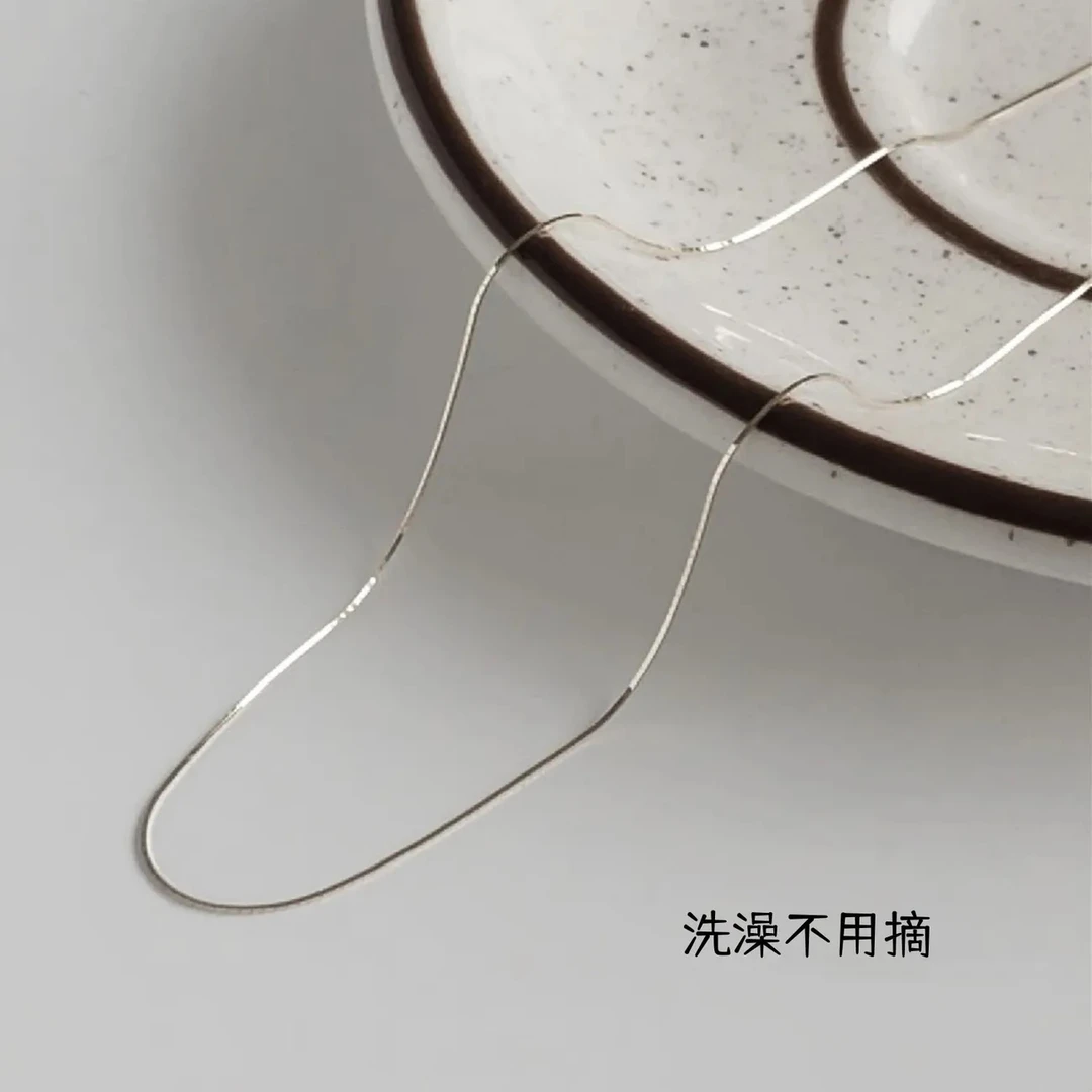 钛钢项链 极简风素链项链蛇骨链洗澡不掉色气质简约ins百搭锁骨链