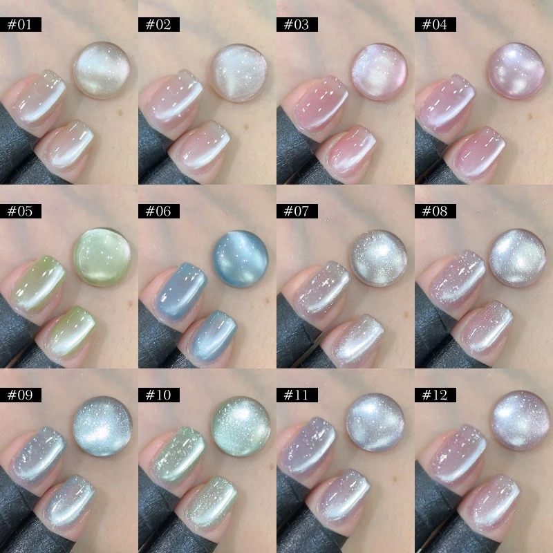 暮色罗格美甲冰晶果冻猫眼2024夏日耐看显白光感流行款冰透甲油胶