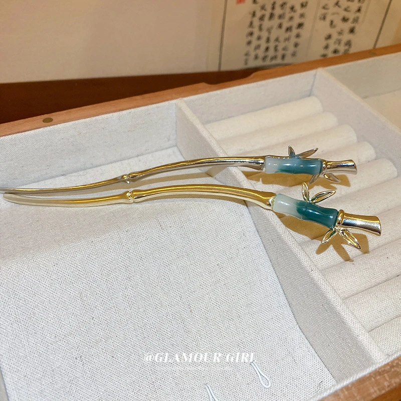 古风设计感竹节发簪个性气质古装配饰发钗子新款中式簪子发饰品Z