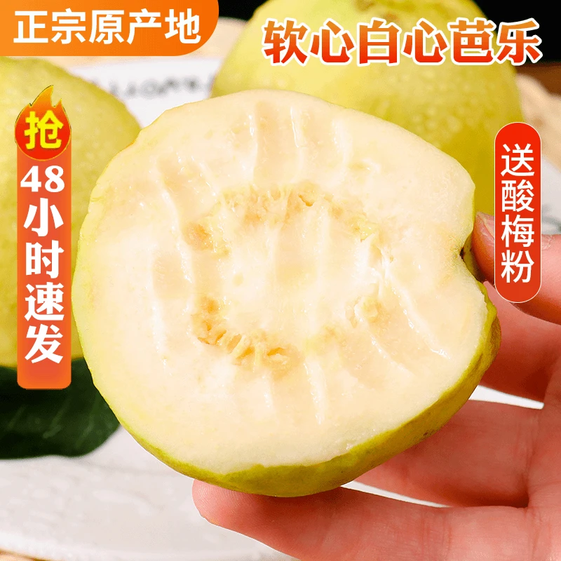 【白心红心双拼】  软糯清甜口感奶油芭乐精选现摘直发番石榴3斤5斤