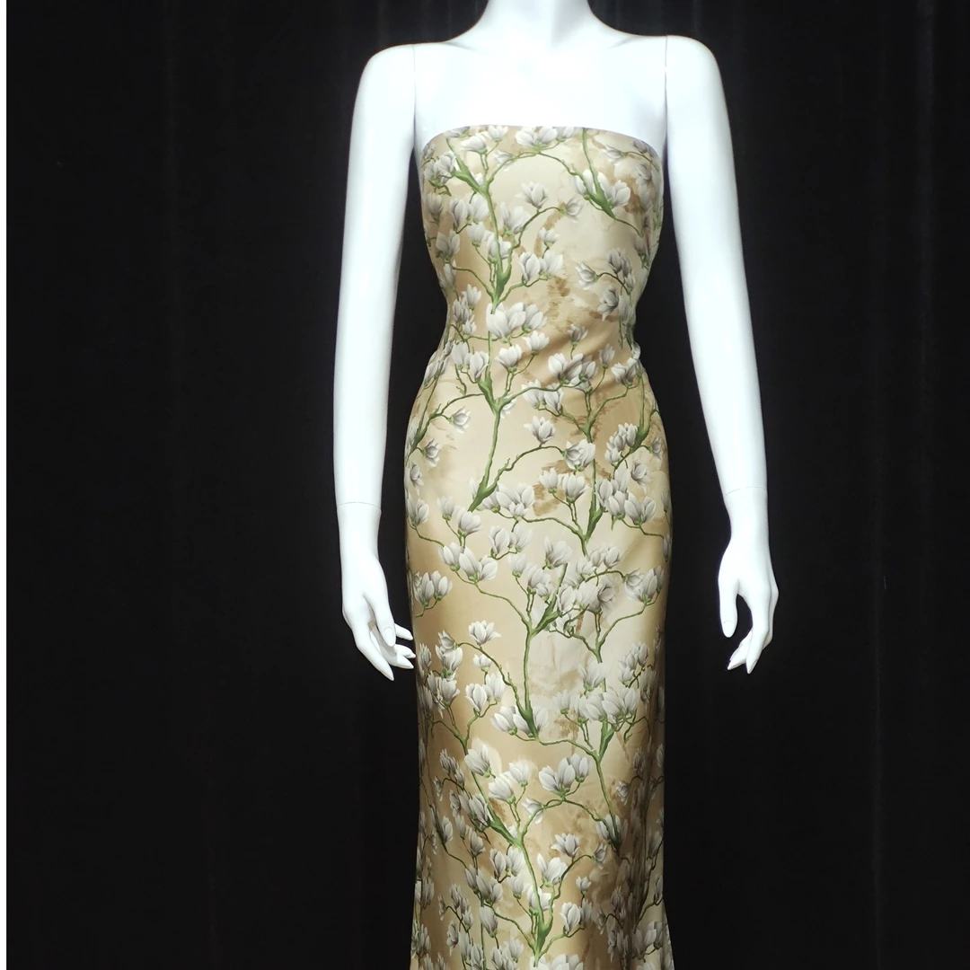 yipaktawar仿真丝面料新疆家纺面料乌鲁木齐民族风印染家纺布料