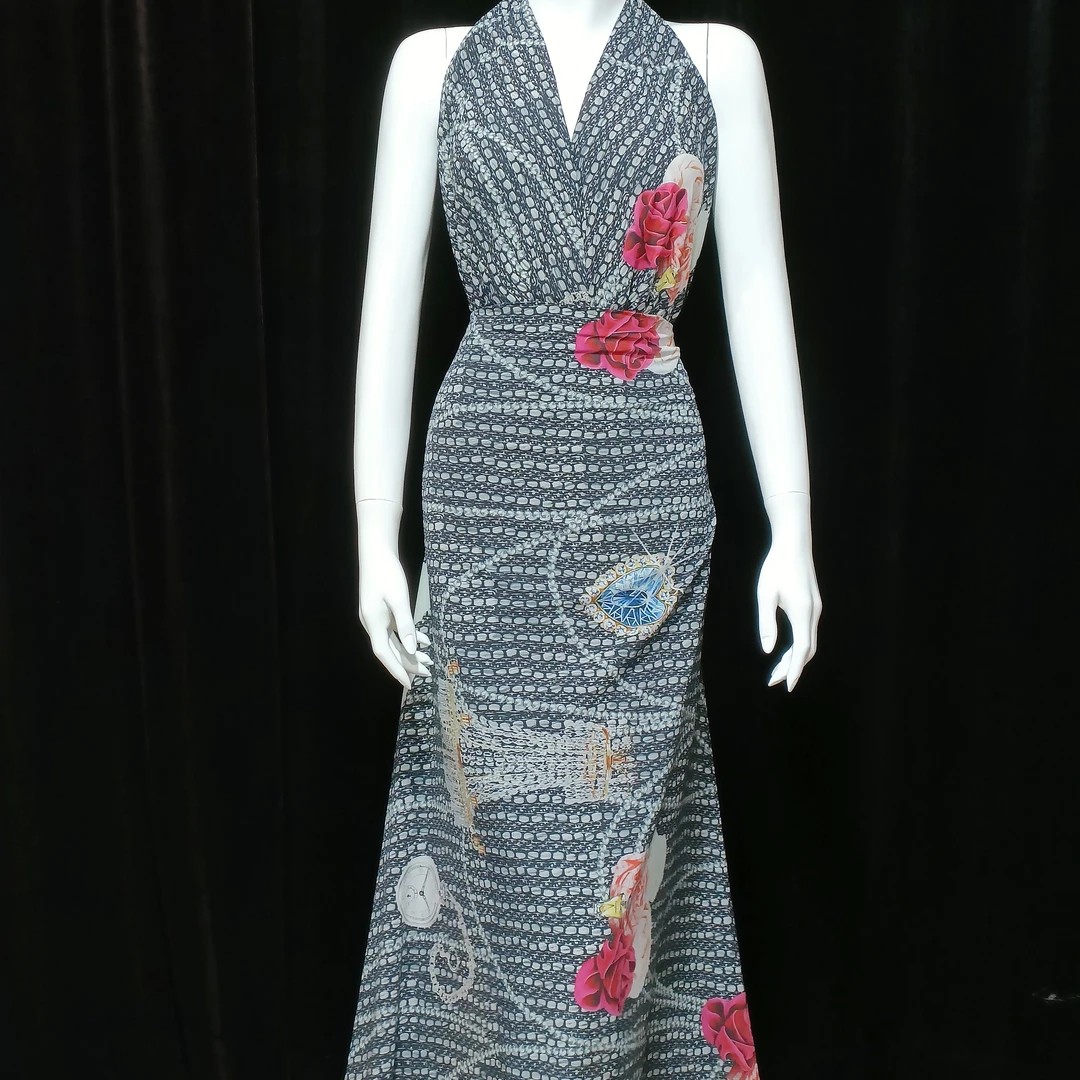 yipak tawar仿真丝面料2.5miter乌鲁木齐发货民族风