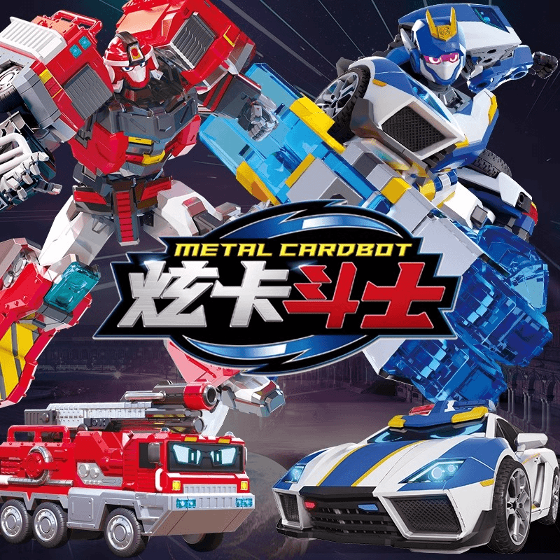 炫卡斗士玩具旋卡战士变形机器人男孩儿童机甲玄卡炫彩金刚召唤器