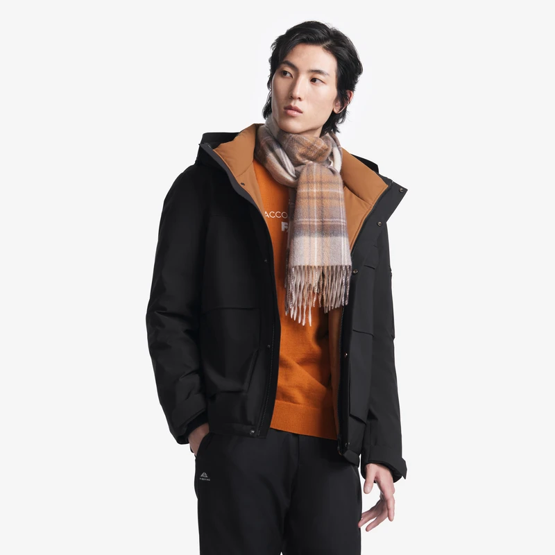 K-boxing/劲霸男装劲霸男士冬季短款保暖夹克羽绒服外套|VRHT4322