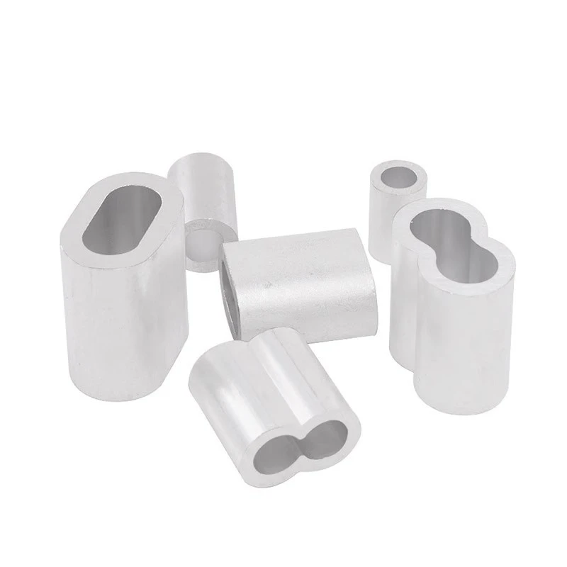 8字型铝套双孔铝套 钢丝绳铝夹头铝扣1.5MM/2MM/2.5MM
