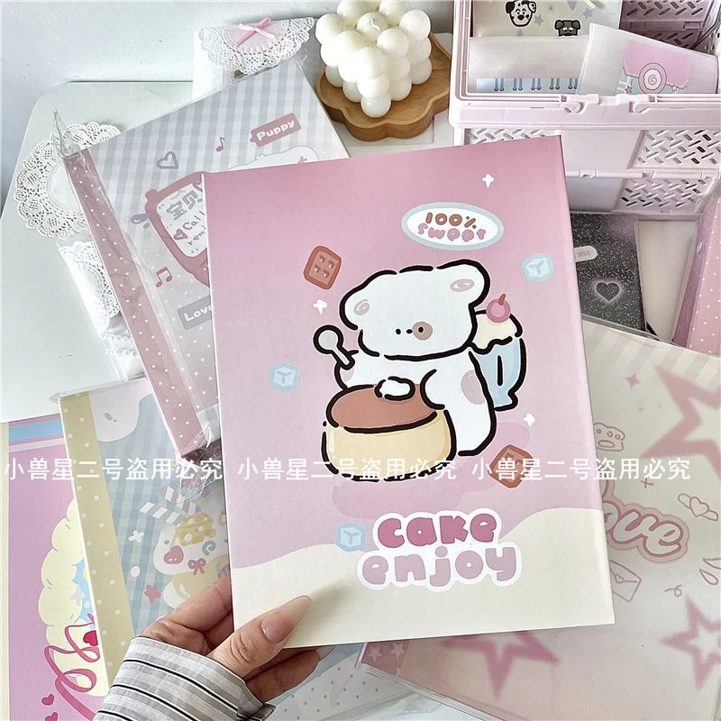 原创平价可爱硬壳卡册四宫格紧凑内页追星小卡收纳册A5活页相册