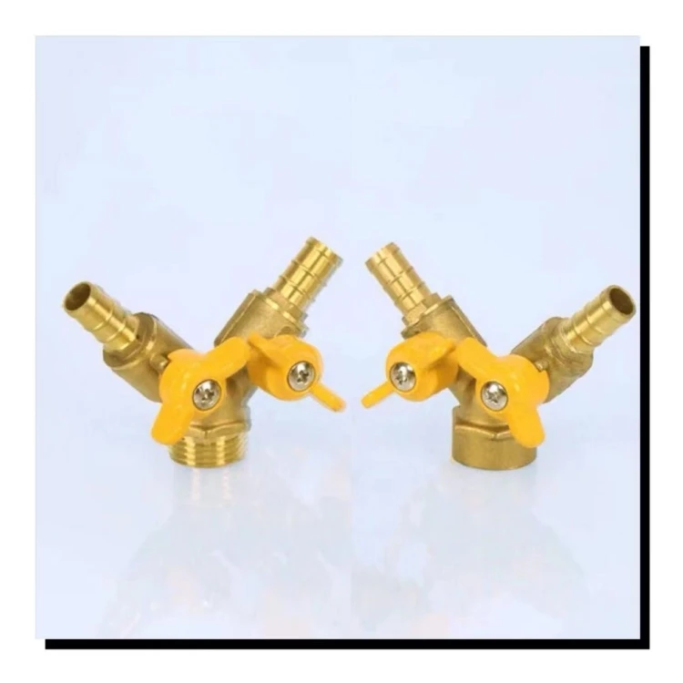 货车Y型蝴蝶柄淋水开关纯铜水龙头羊角淋水器配件精品优选耐用