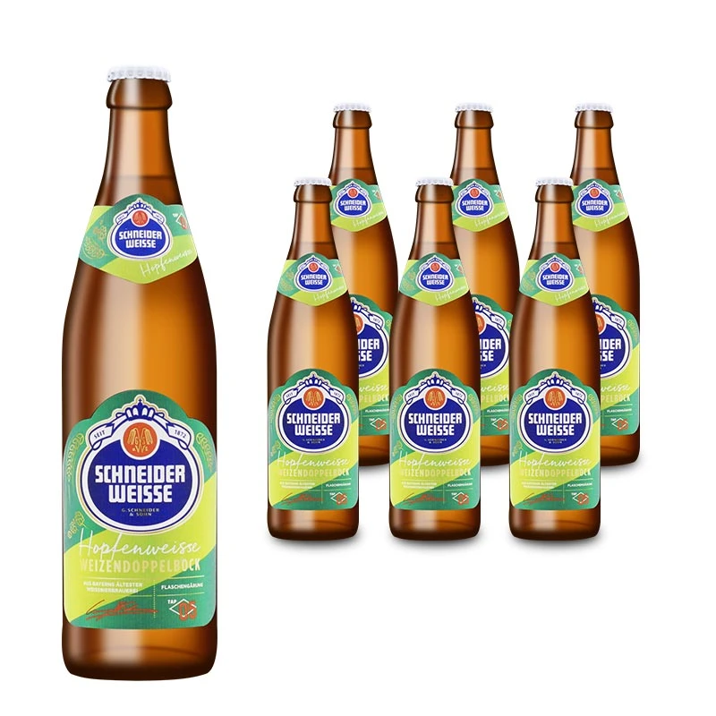 德国原装进口施纳德啤酒5瓶装精酿5号小麦啤过滤发酵白啤清爽浓度