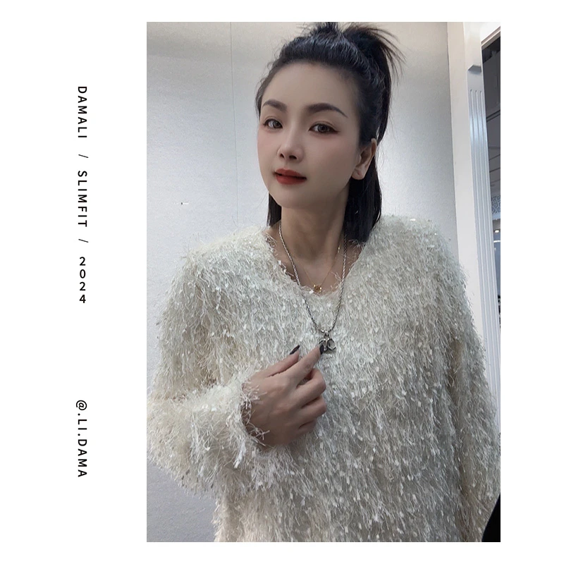 大码利-冬款【年货亮闪闪】加绒高货韩系百搭气质款小众上衣女时尚