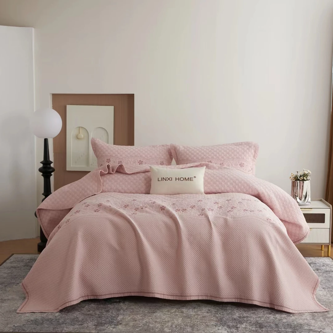 千伯伦 水洗棉花床盖三件套230×250cm