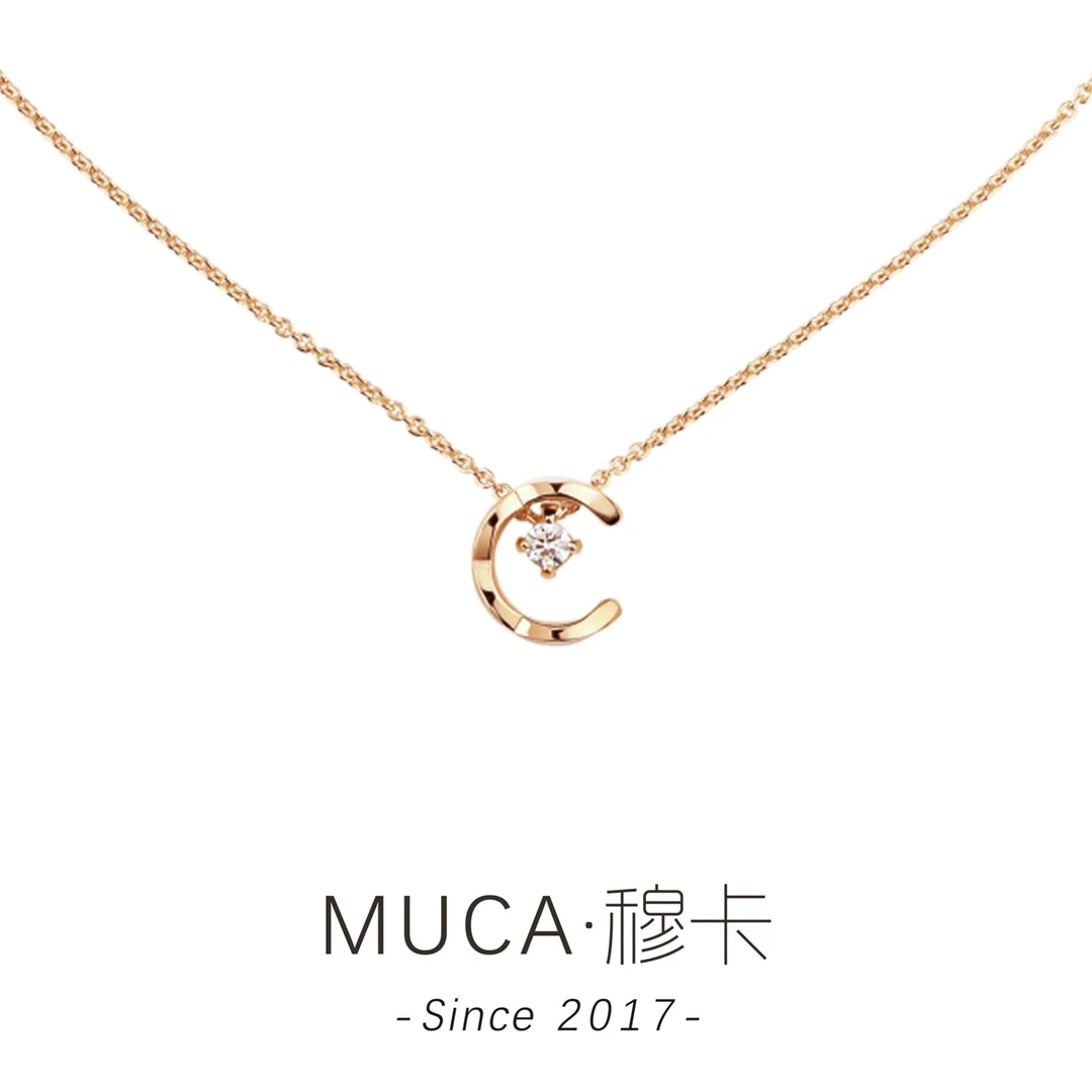 铜合金项链 经典水冰月简约百搭时尚项链J012