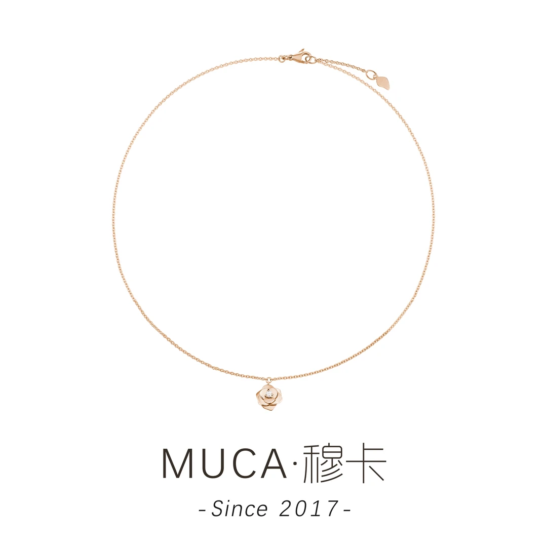 铜合金项链 玫瑰花简约百搭时尚项链J073