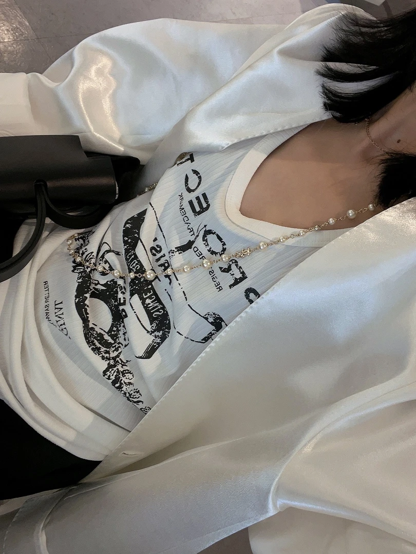 新款小众设计高级醋酸丝缎无领西装外套H008气质