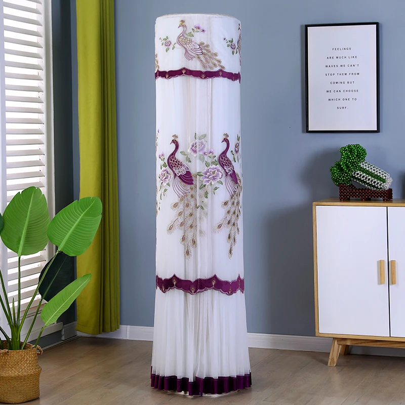 空调防尘罩通用格力美的立式圆形柜机海尔奥克斯开机不取家用落地