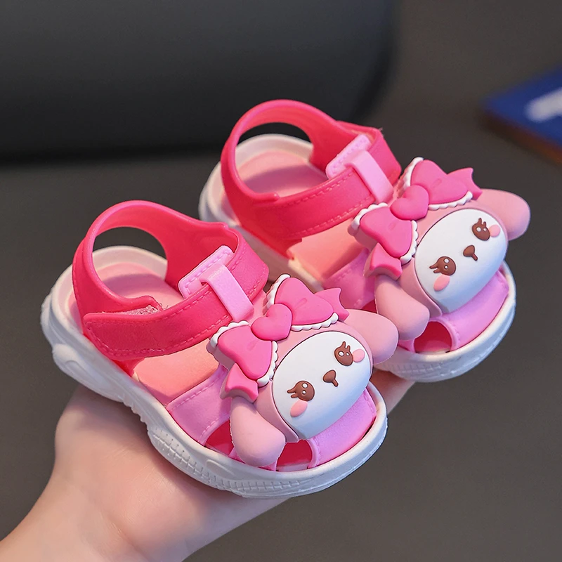 夏季软底防滑学步鞋儿童小孩童包女童宝宝小公主儿婴幼儿包头凉鞋