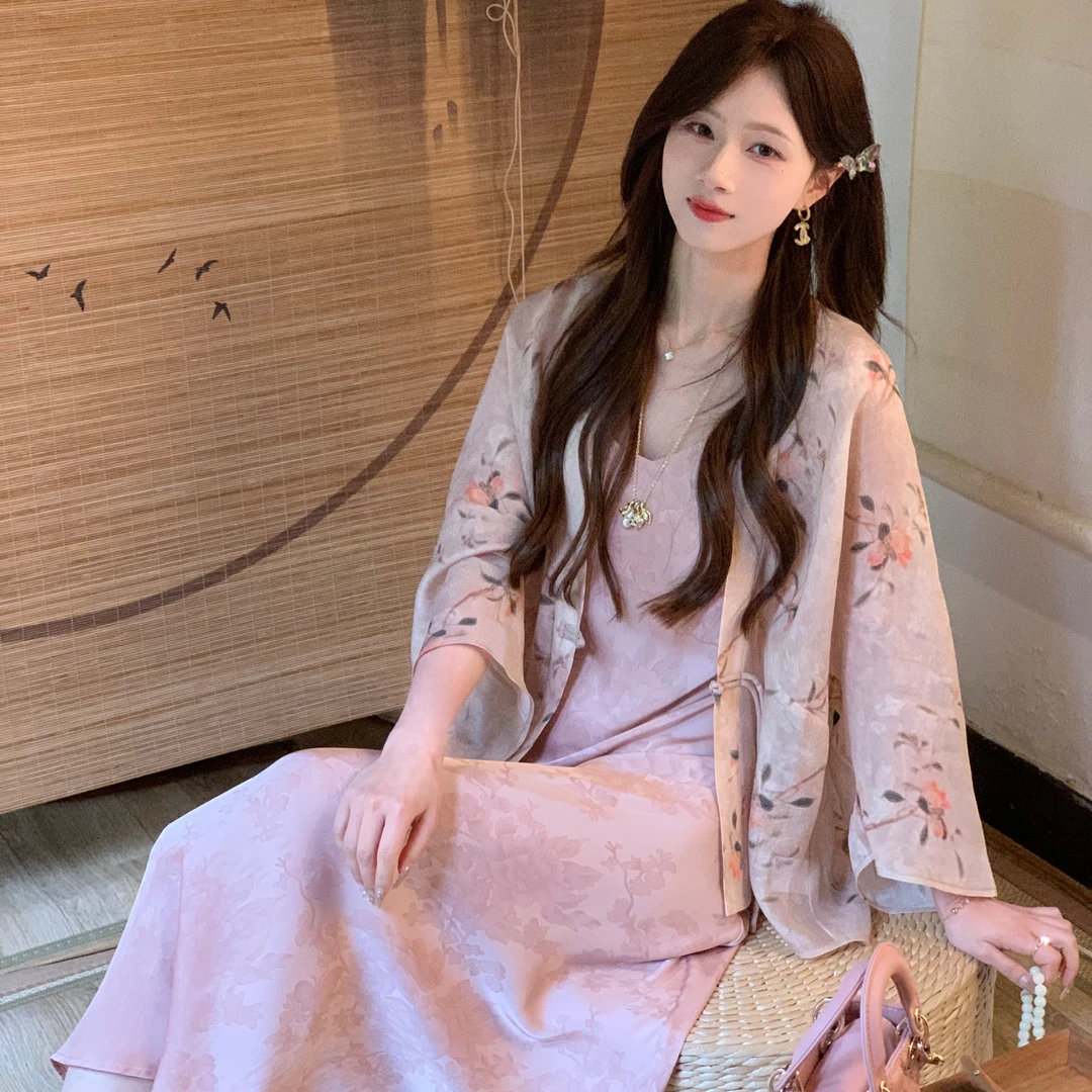 鱼er【浅夏未央】设计师高定氛围感印花防晒衫宽松百搭上衣外套女