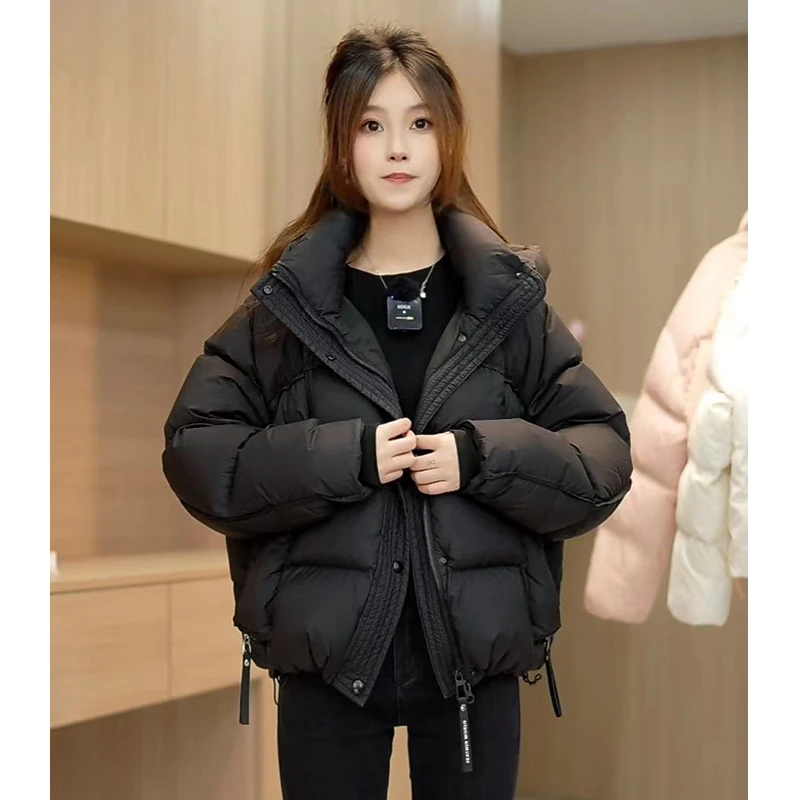 【羽绒服 过年不打烊】羽绒服女2024年新短款加厚韩版宽松面包外套