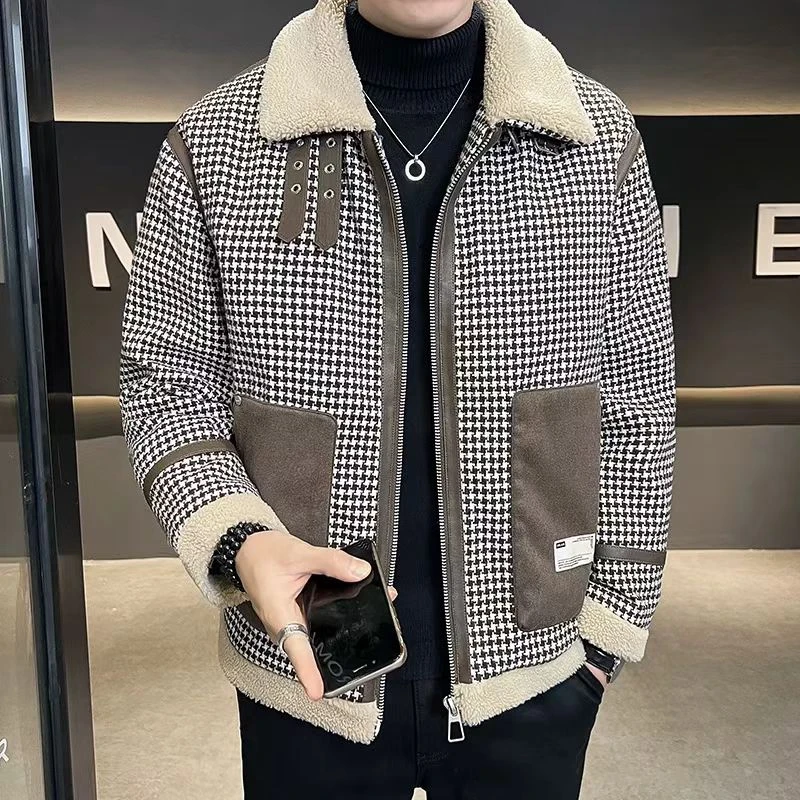 【24C30-棕色】青少年休闲羽绒服外套