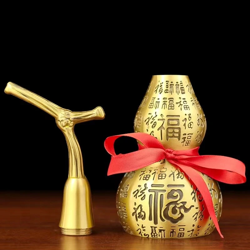 葫芦摆件招财葫芦开口客厅办公室挂件酒柜玄关家居装饰品百福葫芦