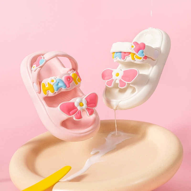 夏季女童可爱超萌儿童凉拖鞋公主女孩防滑软底婴幼儿两穿沙滩鞋