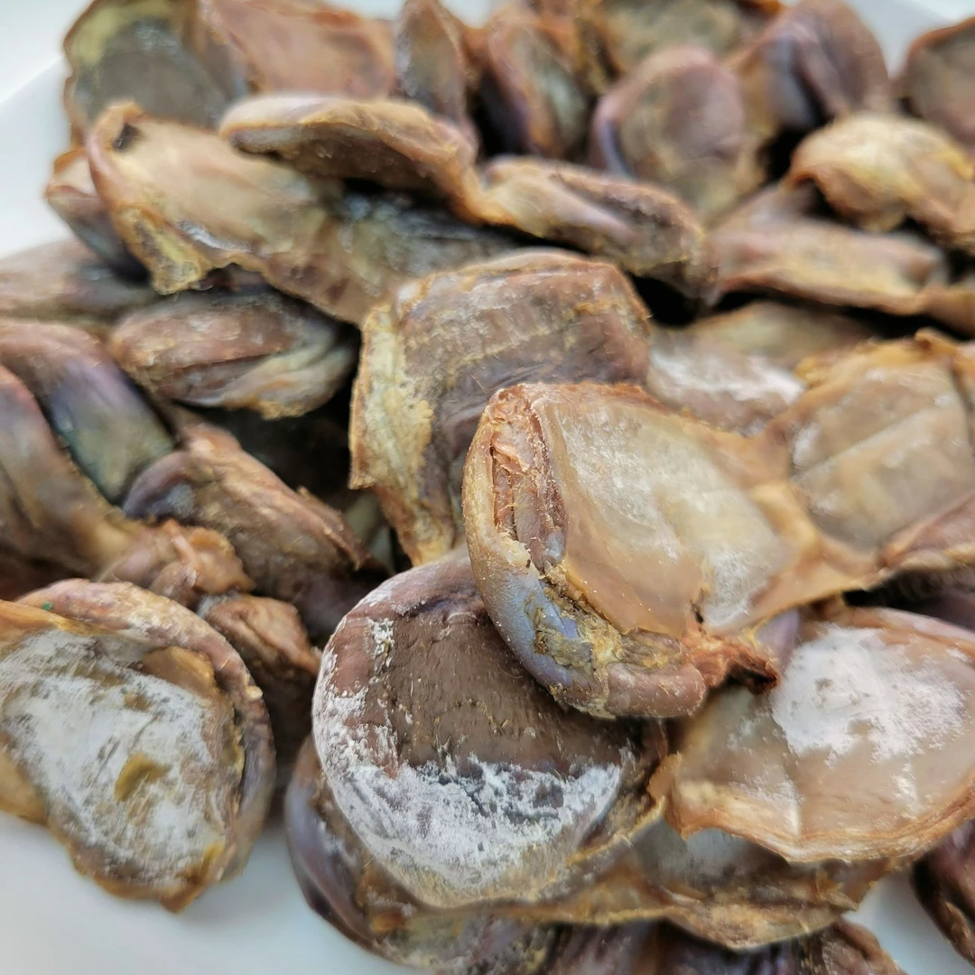 陈肾干 鸭肾 表面盐霜 冷冻保存
