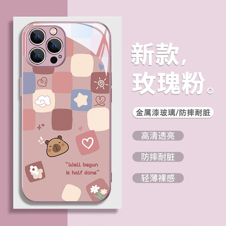适用于苹果15/华为/小米/oppo/vivo潮流创意小熊网红高级感手机壳