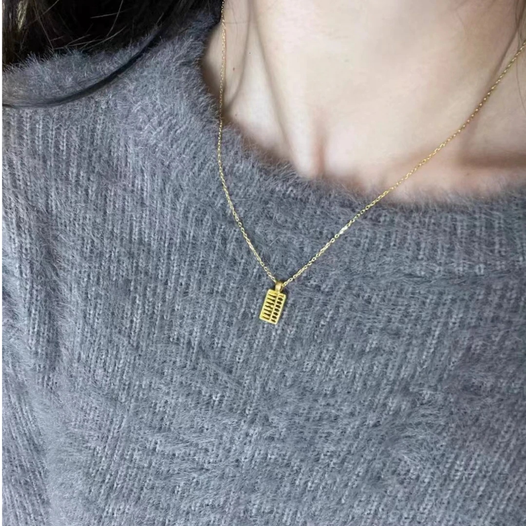 钛钢项链 算盘项链 O 字链M扣  KL