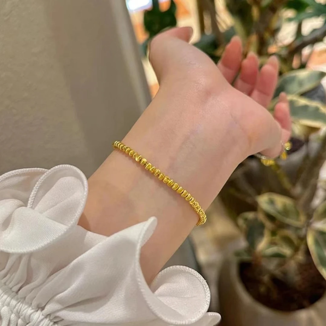 钛钢手链 猫眼珠珠手链  KL