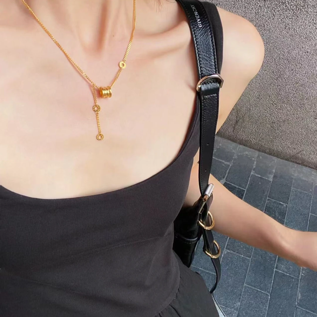 钛钢项链 大蛮腰项链  M扣