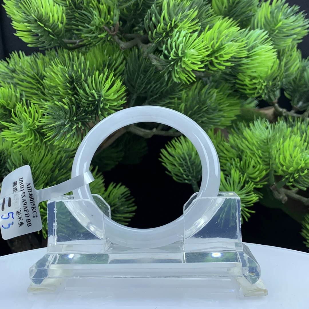 53.5【刀客砍价王】叨叨-天然缅甸A货翡翠手镯   L11