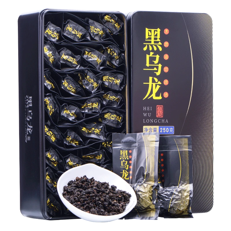 中闽弘泰黑乌龙茶高浓度福建特级木炭烧技法乌龙茶小包装礼盒250g