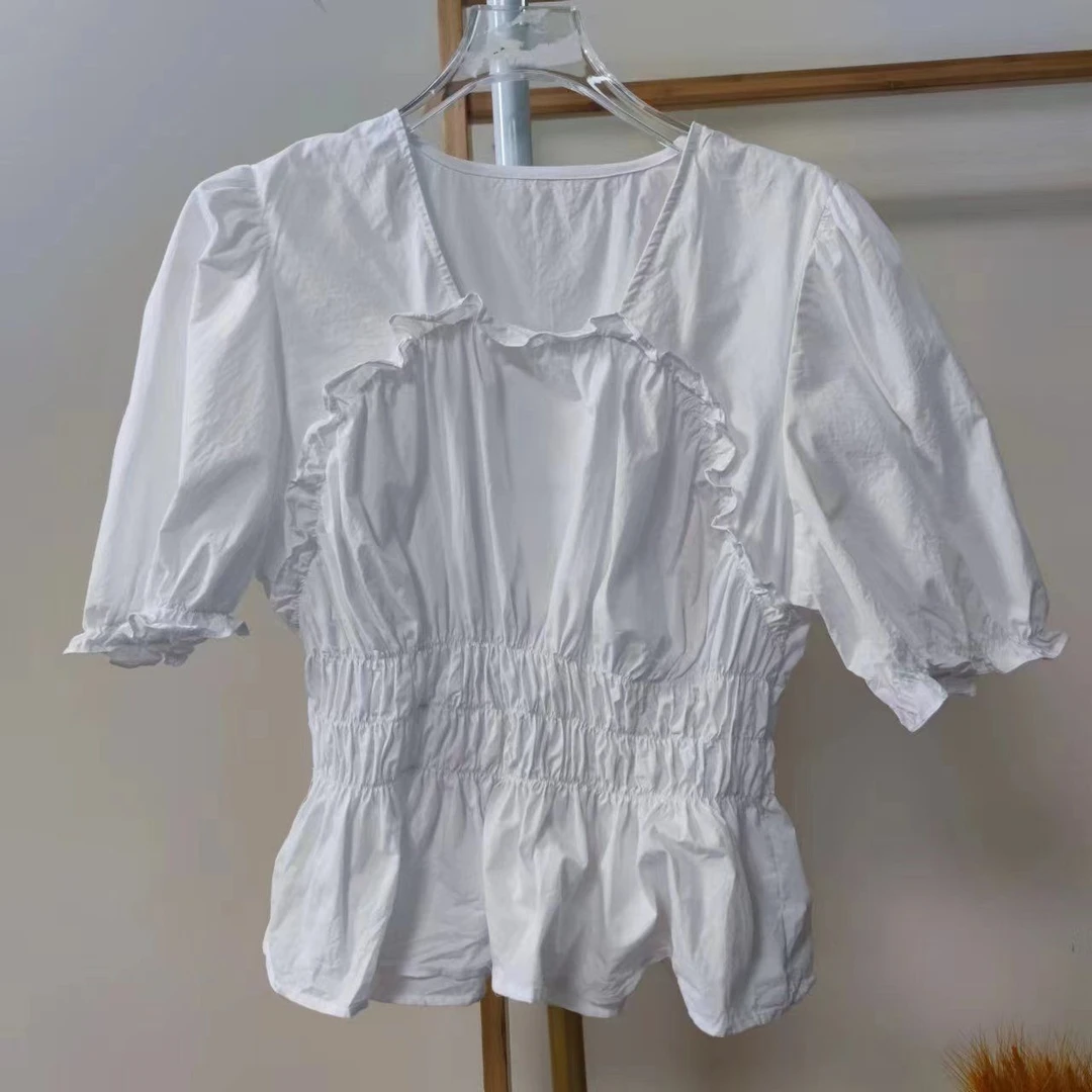 设计师款短袖新款高级休闲气质衬衫女透气GP08P00236