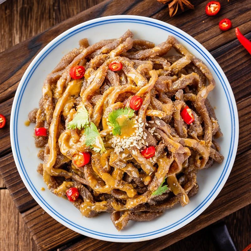 麻酱魔芋爆肚0脂肪素毛肚水爆肚凉皮丝免煮即食速食代餐