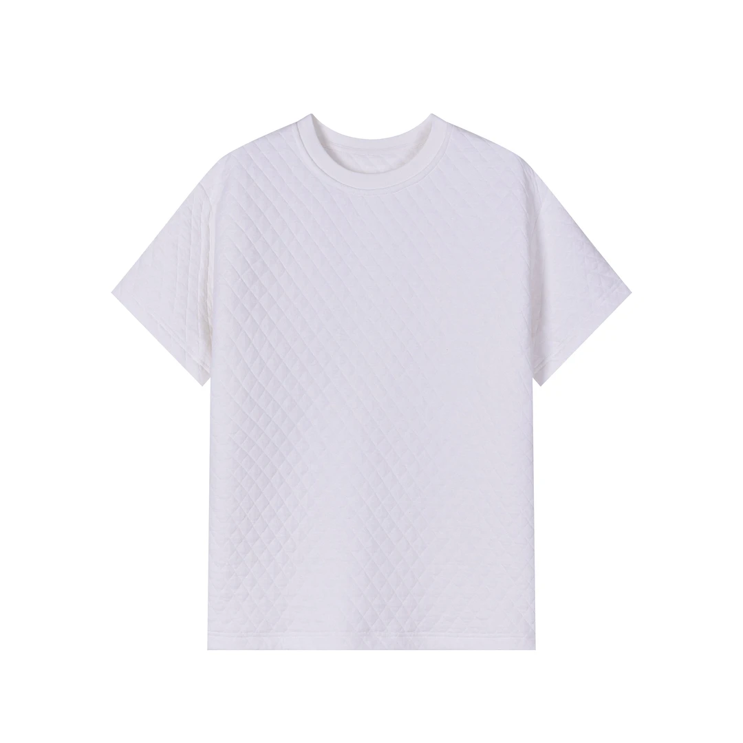 2025新款上衣圆领白色短袖净版Cleanfit宽松t恤男微落肩男女同款