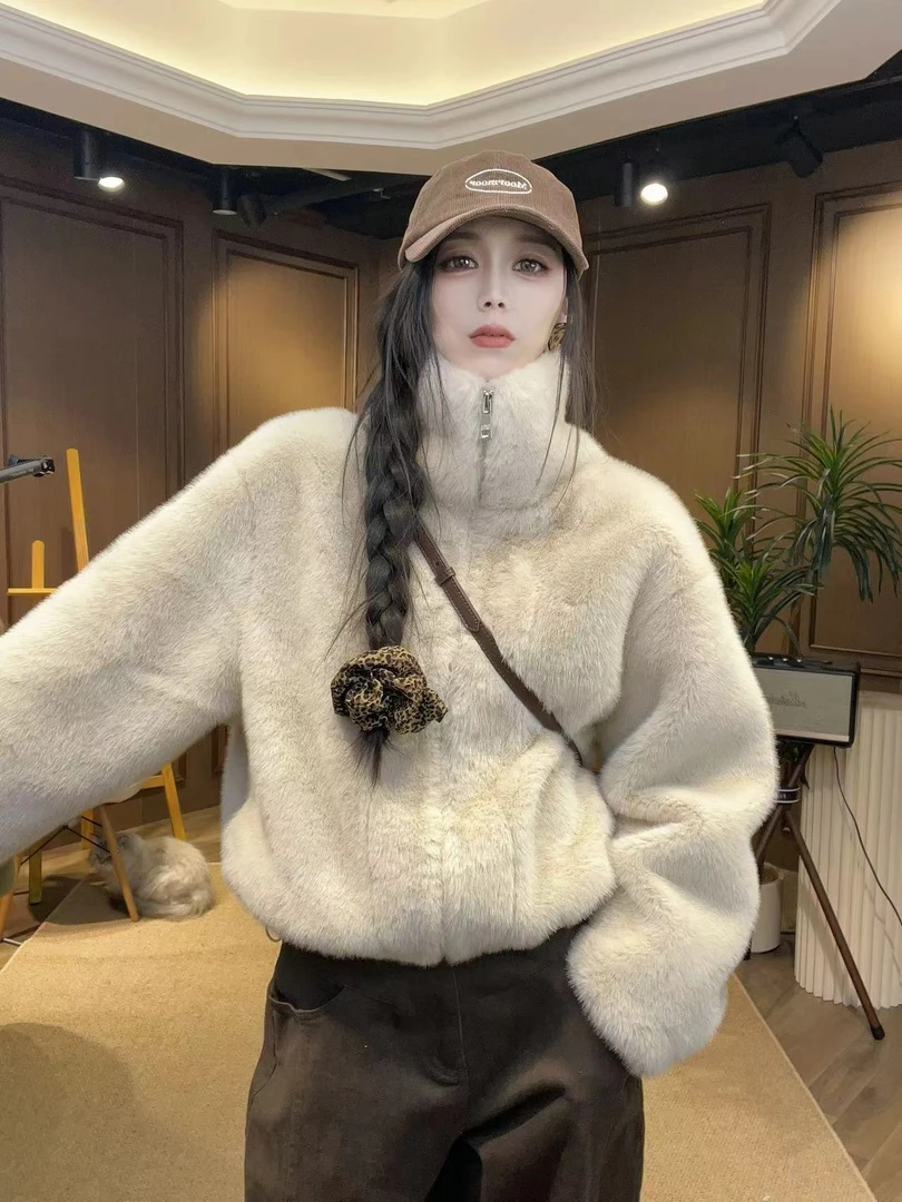 【千艺-Studio】“冬日情书”拉链式冬季风雪立领保暖拉链夹克外套