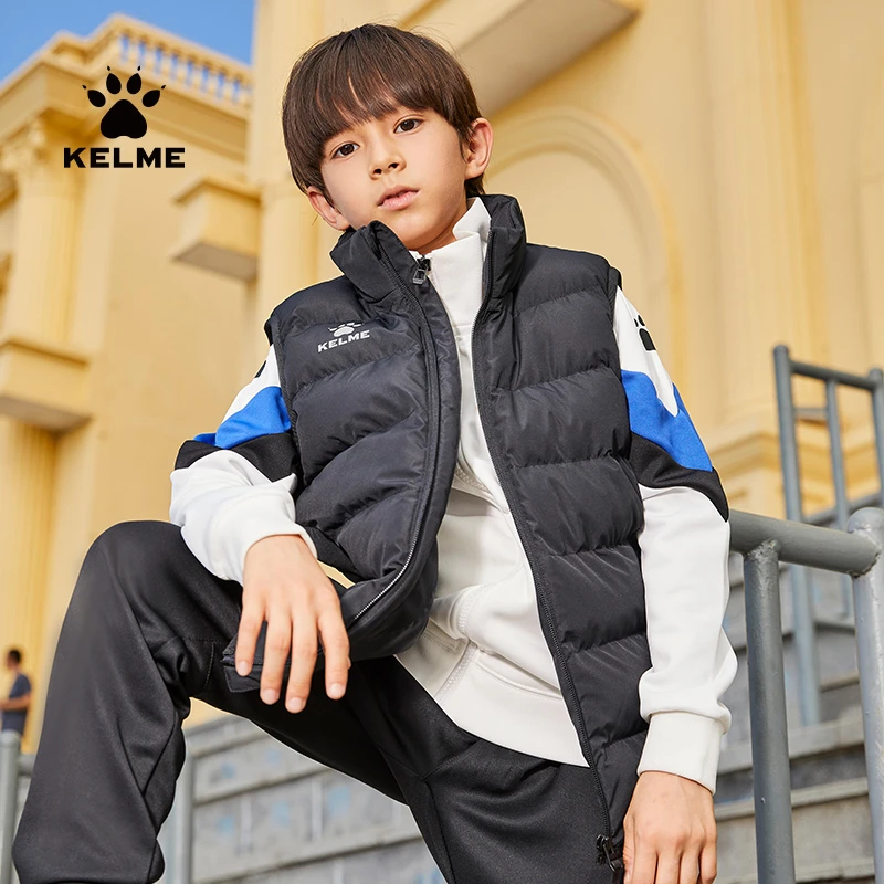 【儿童棉马甲】KELME卡尔美足球运动防寒保暖外套马夹百搭LIFESTYLE