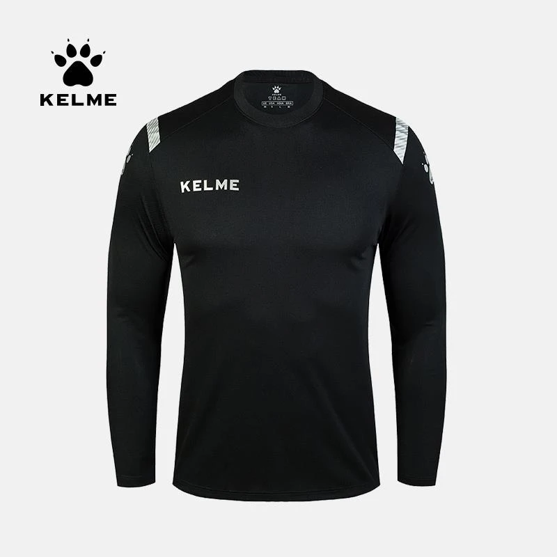 KELME卡尔美优选薄款T恤长袖速干衣男青少年男款打底套头衫秋篮球