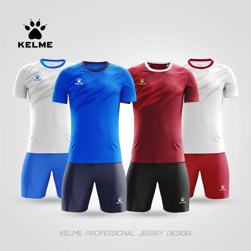 卡尔美大童足球服套装官方定制成人足球比赛训练球衣【LIVE】