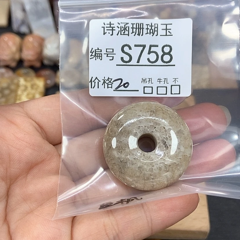 【闪购商品】硅化珊瑚（珊瑚玉）颈饰未镶嵌蓝*儿S758