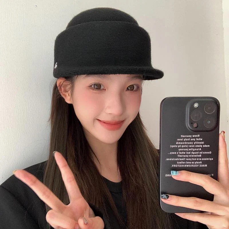 帽子女春秋冬季新款英伦复古小礼帽短檐时尚鸭舌帽百搭圆顶马术帽