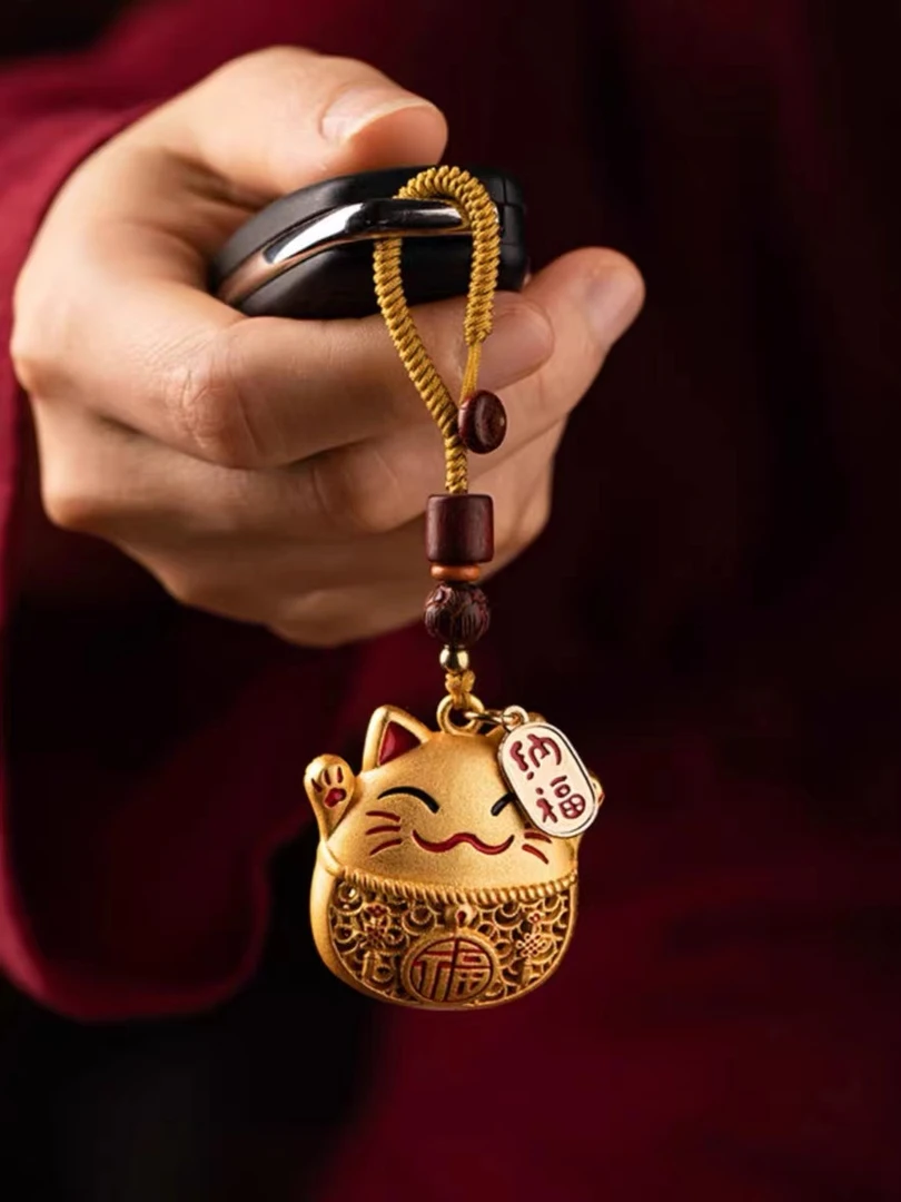 合金吊坠 合金吊坠 时尚可爱招财猫吊坠钥匙扣挂坠经典精美项坠