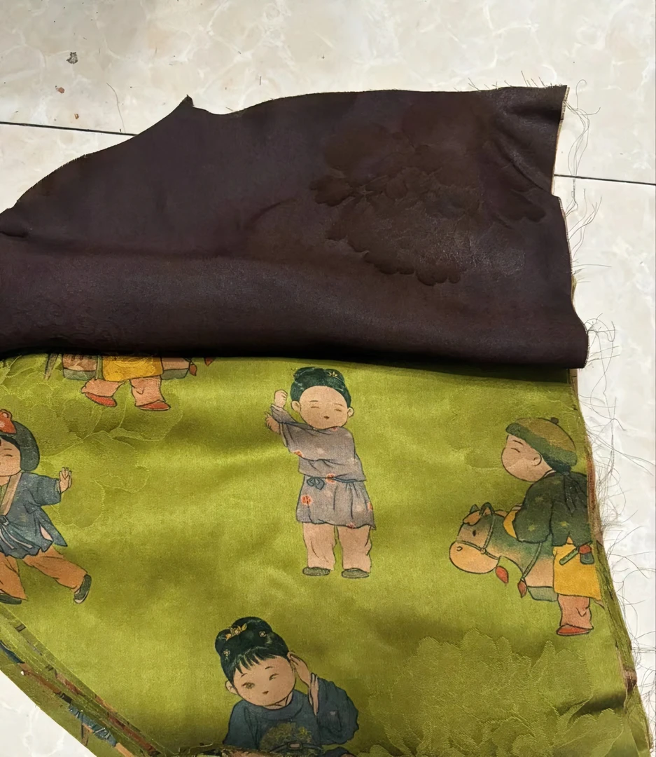 201-400不*退货介意慎拍布料香云纱面料轻柔自然丝巾家纺宋锦刀口