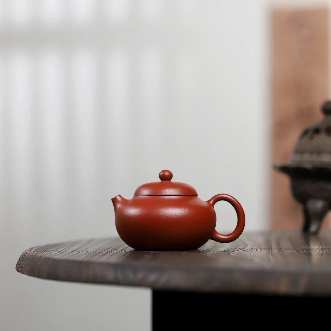 宏运紫砂紫砂大红袍西施仿古小梨形德中小壶100c小容量文旦壶