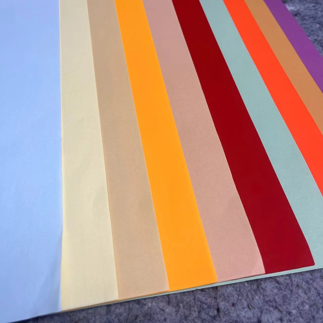 四尺对开【十色素笺蜡染】半生半熟书法作品专用纸