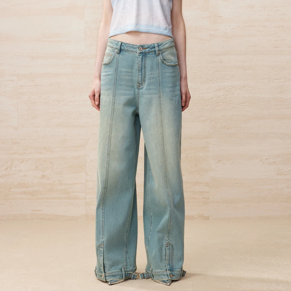 UOOYAA/乌丫「Professional Women」系列解构牛仔裤UY24134N206198