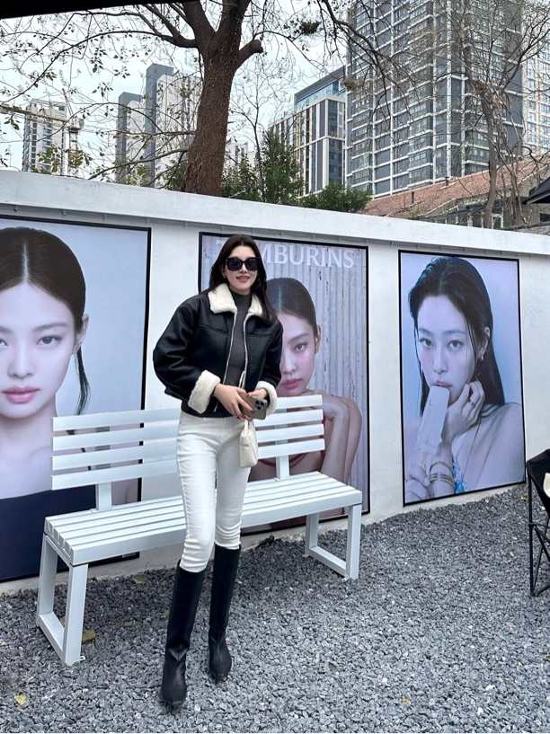 DIDI 定制 韩系ins简约黑色羊羔毛短款外套