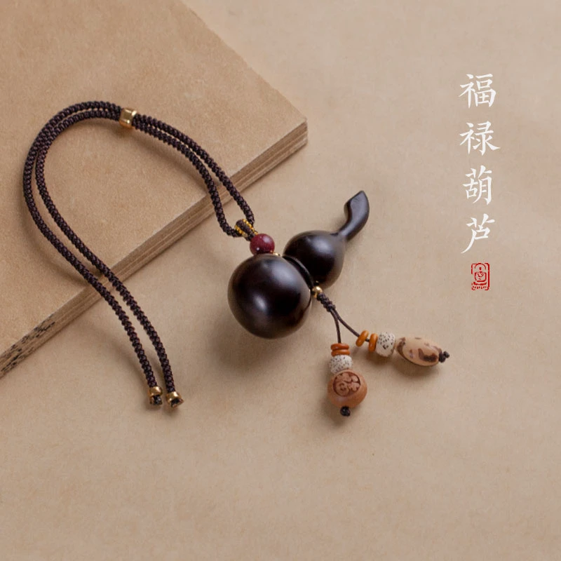 简约福禄葫芦汽车挂件车内后视镜吊饰品男女高档平安车挂饰