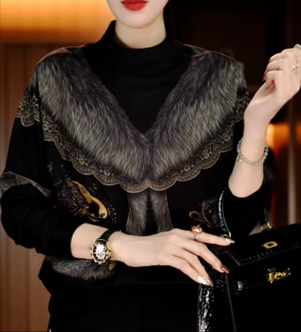 AX4高级新款设计感时尚百搭洋气显瘦显白减龄气质轻奢女上衣